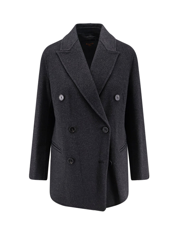 Ariella Double-Breasted Wool Coat