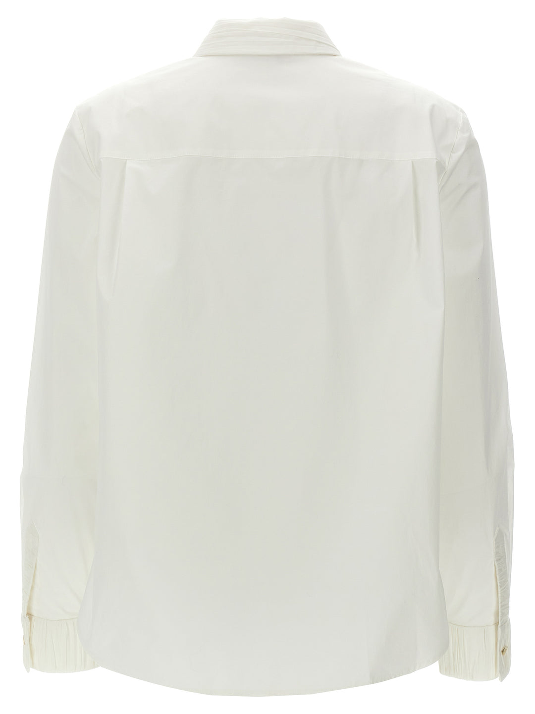 Pleated Detail Shirt Shirt, Blouse White