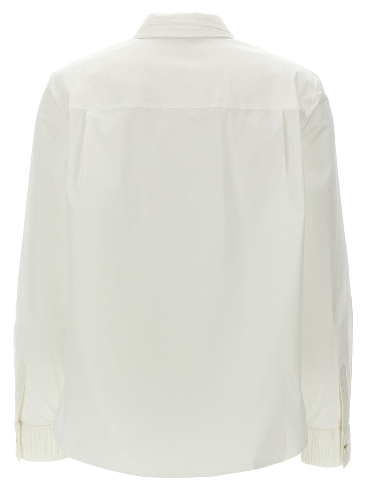 Pleated Detail Shirt Shirt, Blouse White