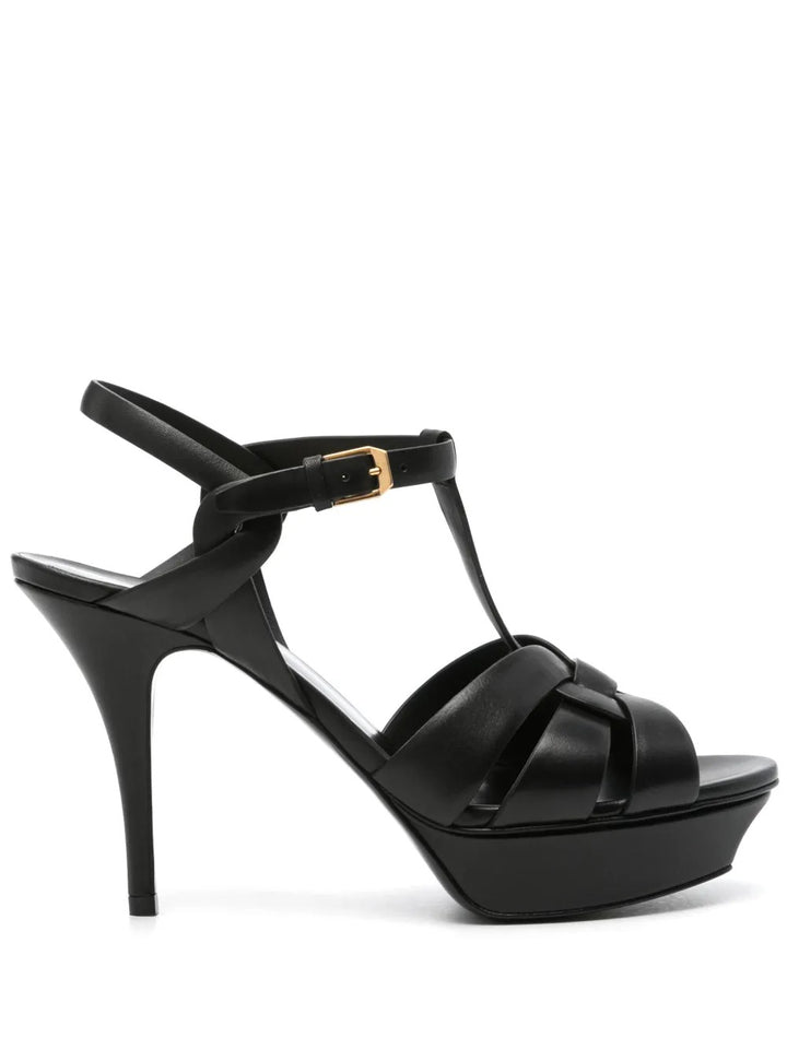 Saint Laurent Paris Sandals - Black | 2f6ffac789b09a607849600a2c94c572ec28d2f9