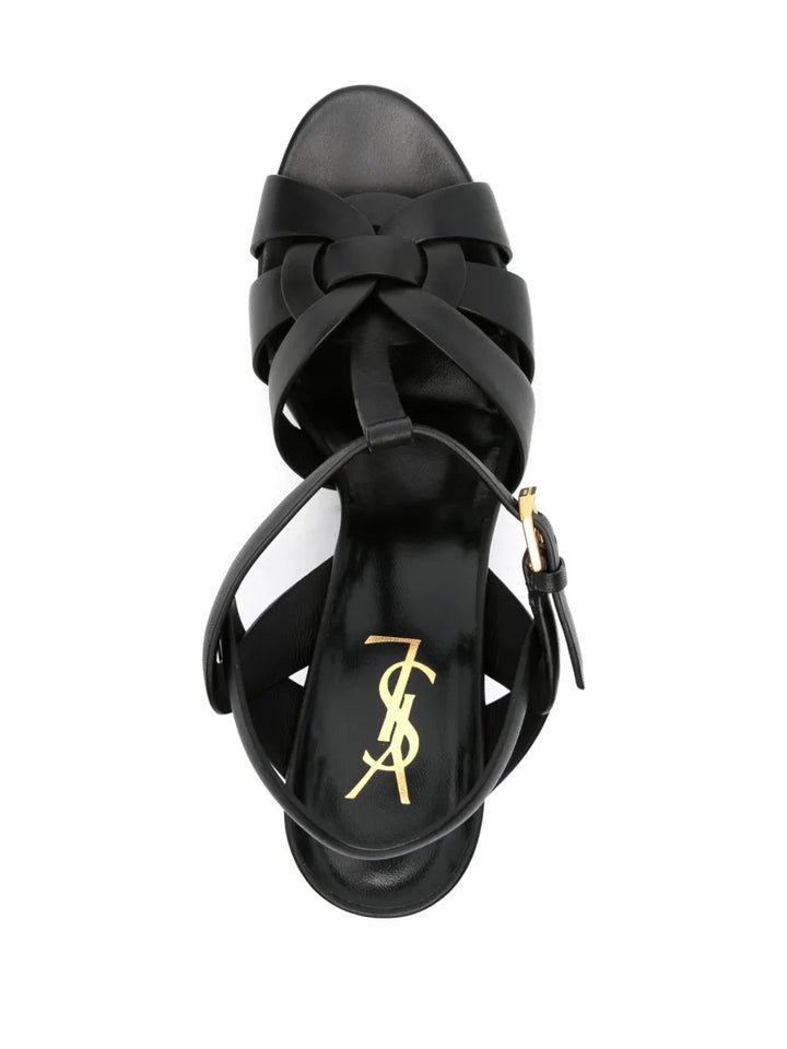 Saint Laurent Paris Sandals - Black | 5e13e22c6de9c4087d76fc539cebed9ff641b691