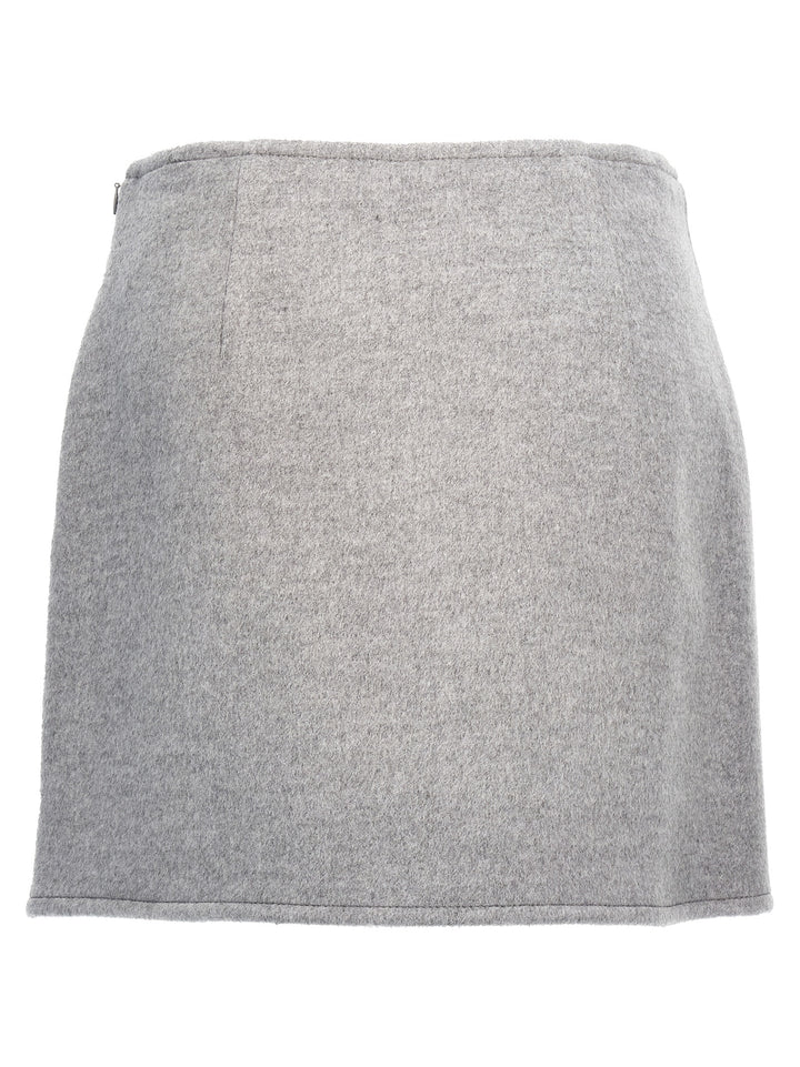 T Monogram Skirts Gray