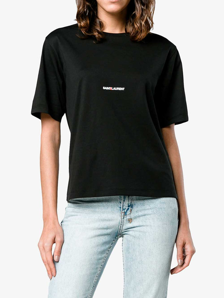 Saint Laurent Paris T-shirts - Black | c3147ddf36fd767395fb09551fe434bcc867aedd