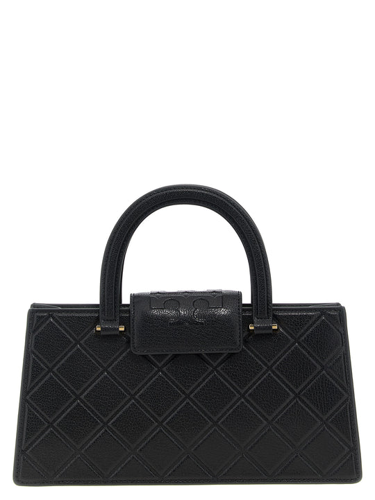 Fleming East-West Tote Bag Black