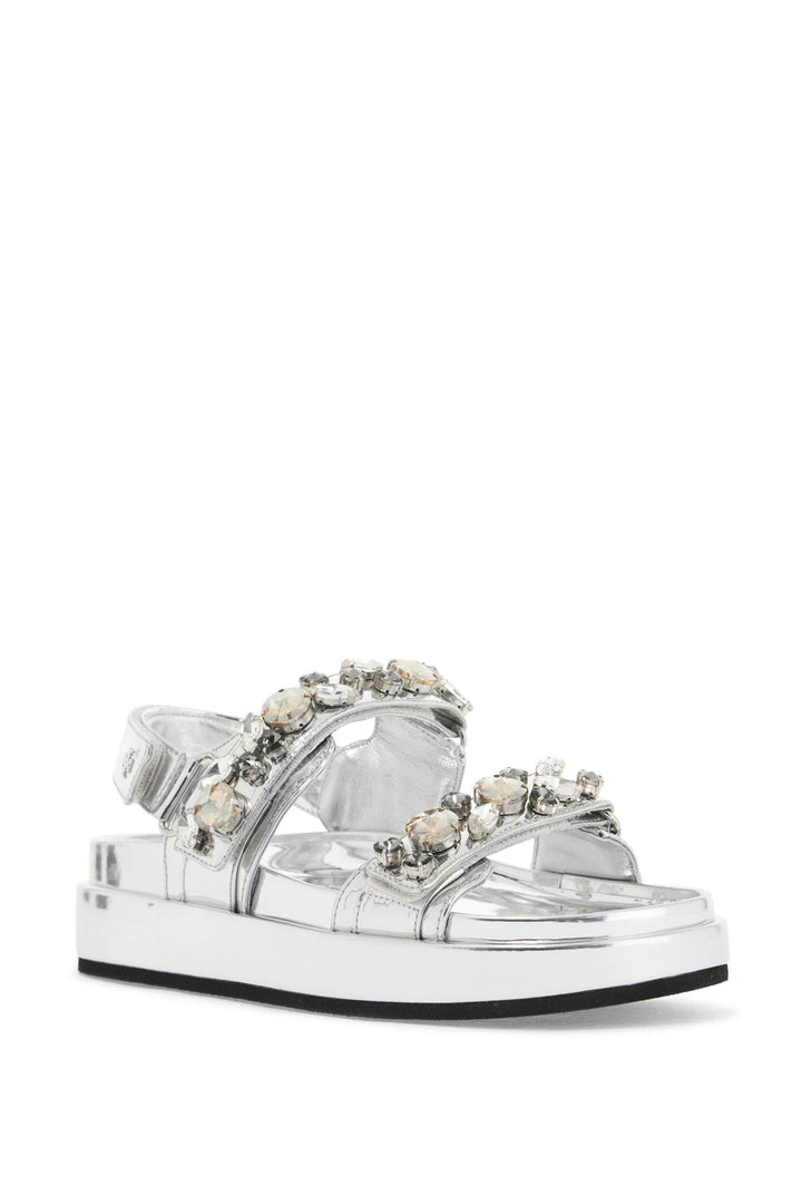 Kira Sports Sandals With Crystals