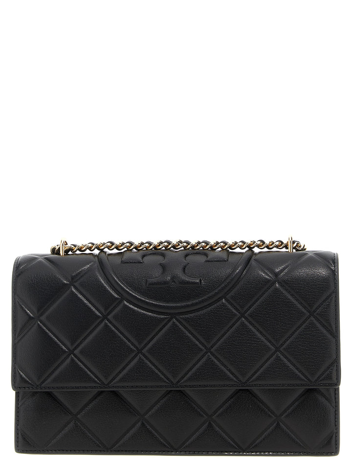 Tory Burch Fleming Convertibile Shoulder Bags - Black | ea7c98a940b66cefedb03ff535533a64ce00a983