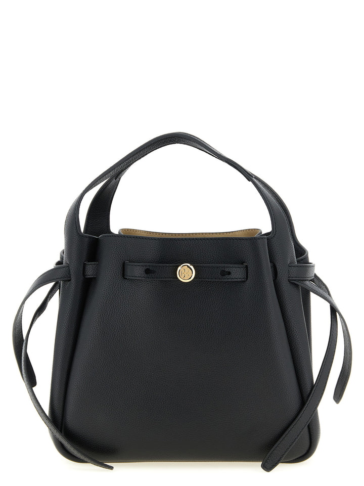 Tory Burch Romy Small Hand Bags - Black | b4987c4b7e66c72fcab5301f86278b0faa3f8e57