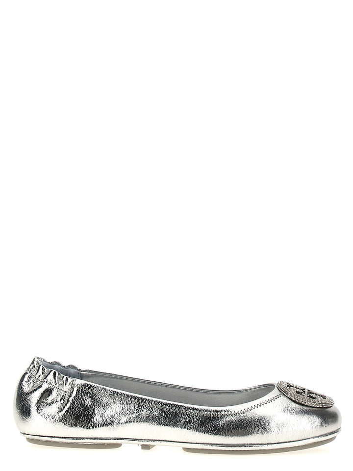 Minnie Travel Flat Shoes Silver