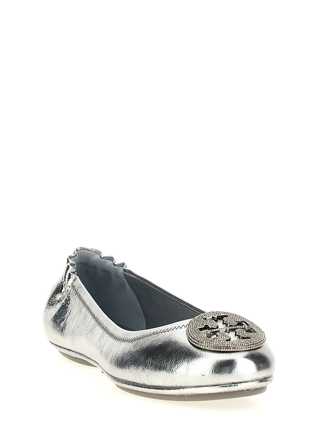 Minnie Travel Flat Shoes Silver