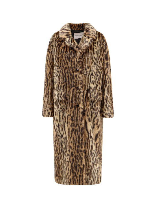 Marceline Coat With Animalier Print