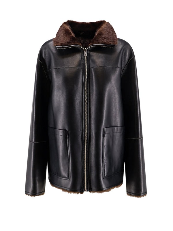 Brella Reversible Leather Jacket