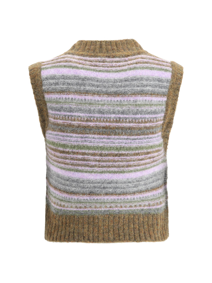 SOFT WOOL STRIPE VEST