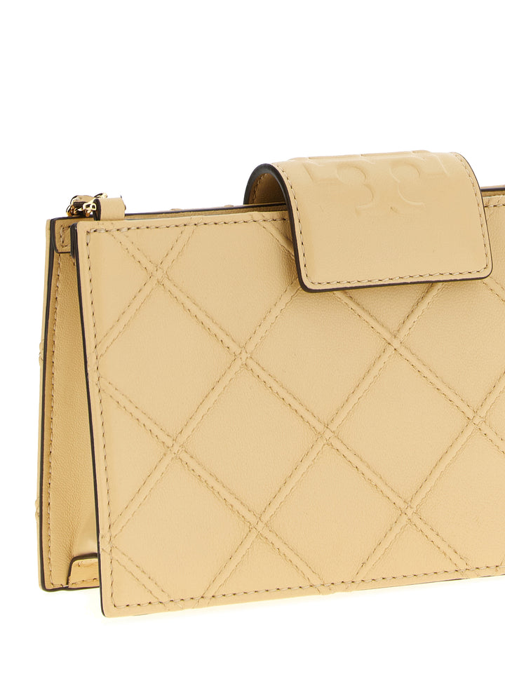 Tory Burch Fleming Wallets and Card Holders - Beige | d75e27bd58e3078bcf601b4cb7c4f853cf4ea2a4