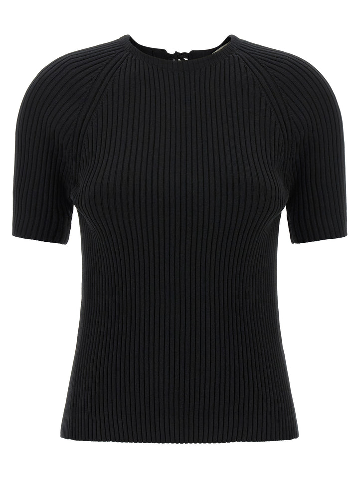 Tory Burch Back Closure Sweater Sweaters and Cardigans - Black | 3bb6b9e0742e8f7e13bfe14b3c9db18200d528a2