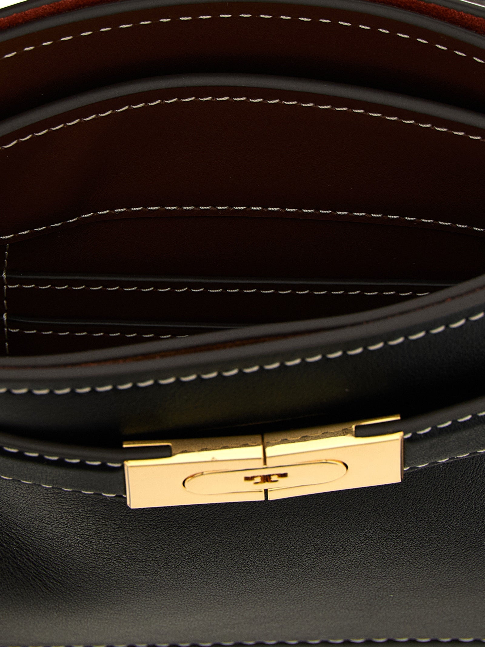 Tory Burch Petite Lee Radziwill Hand Bags Black | Wanan Luxury