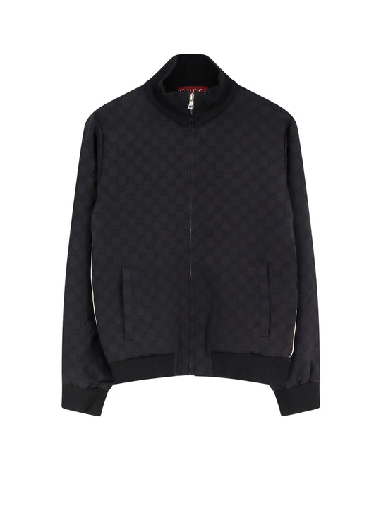 Viscose Blend Sweatshirt With All-Over Gg Motif