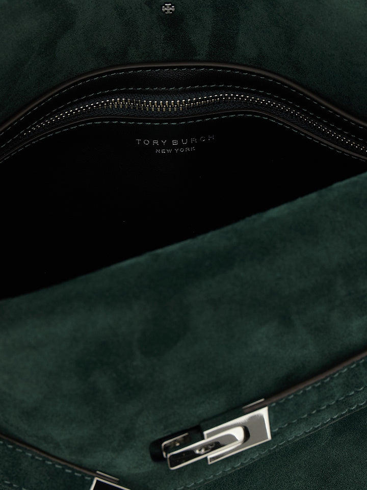 Tory Burch Lee Radziwill Shoulder Bags - Green | 3f77bcca3751f69f26baab7e87b987eec13702df