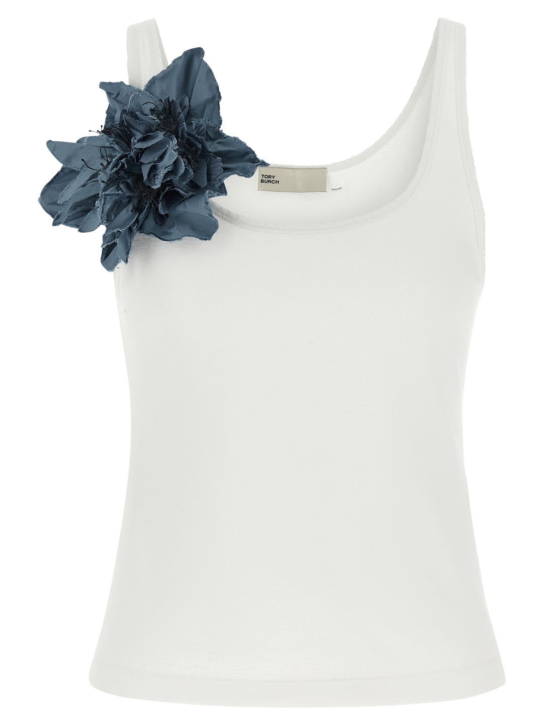 Tory Burch Shoulder Top Tops - Blue | d487d2a3d95519c2bd46e9201bd3d99542f164de