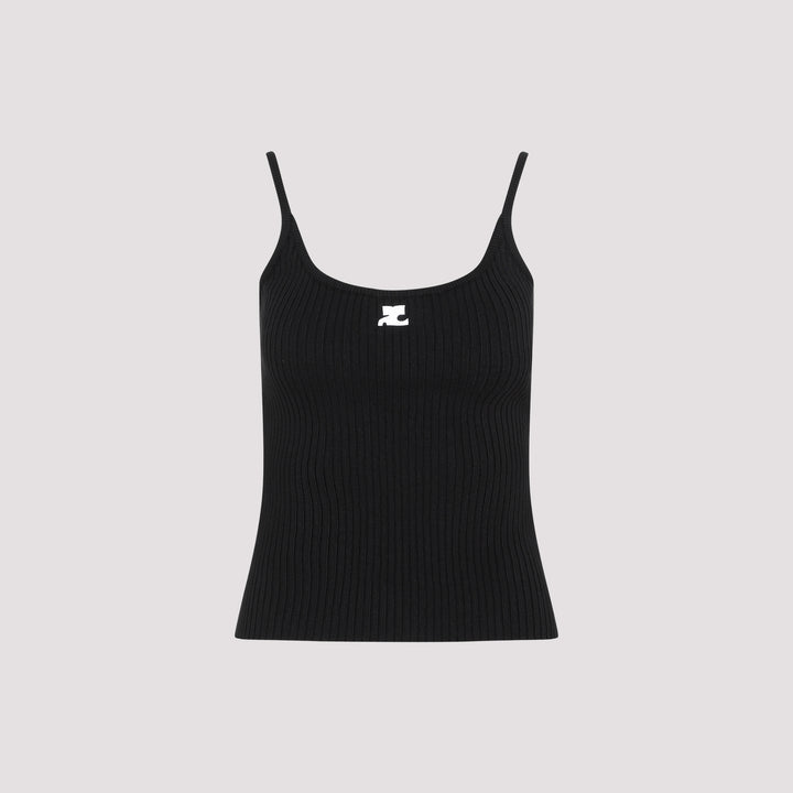 Courreges Vests & tanks - Black | 4ada1d11db5e24086b1bb53cd738f5ea548c9de3