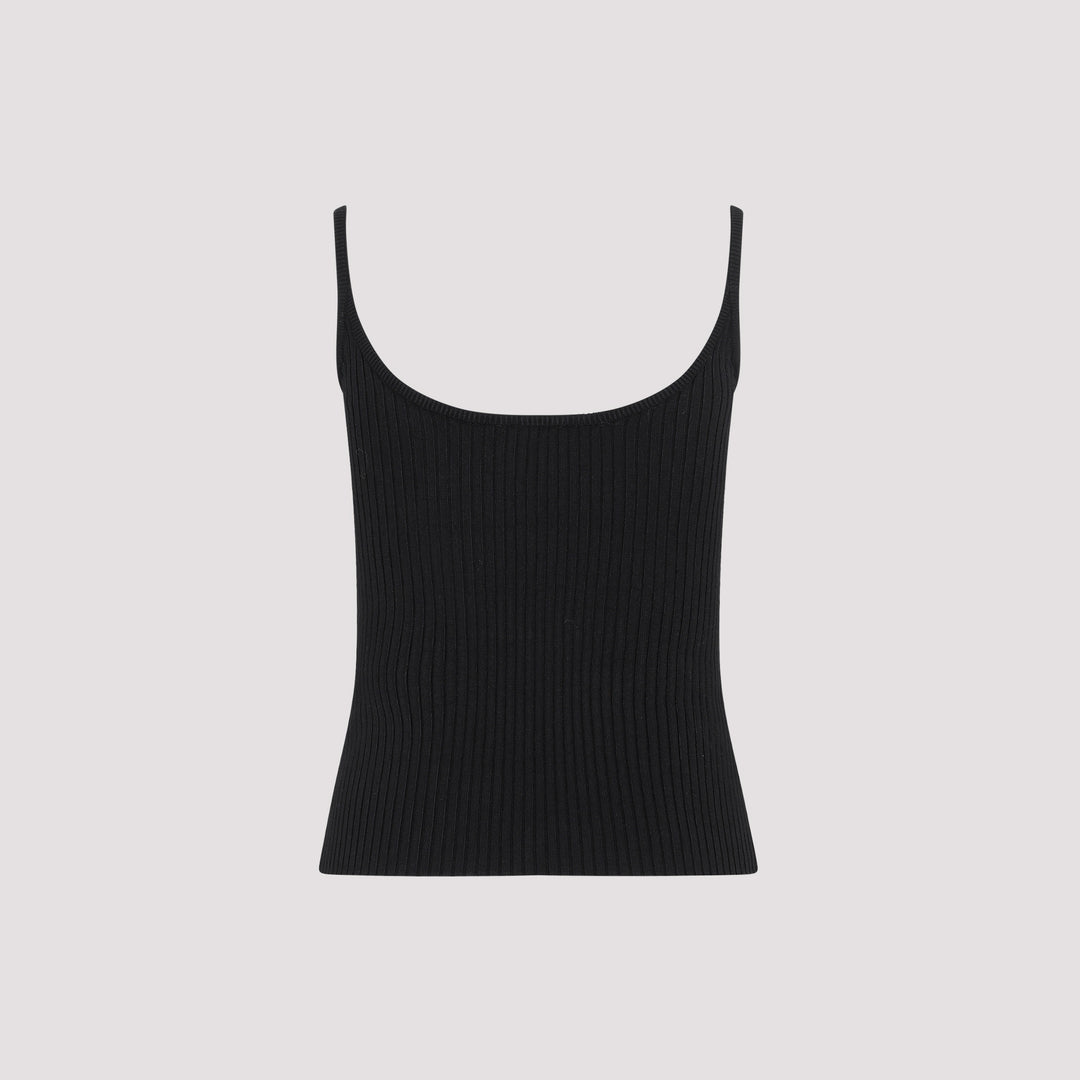 Courreges Vests & tanks - Black | 5c84e57c533a7a32765f686e270a07a109e2a0ff