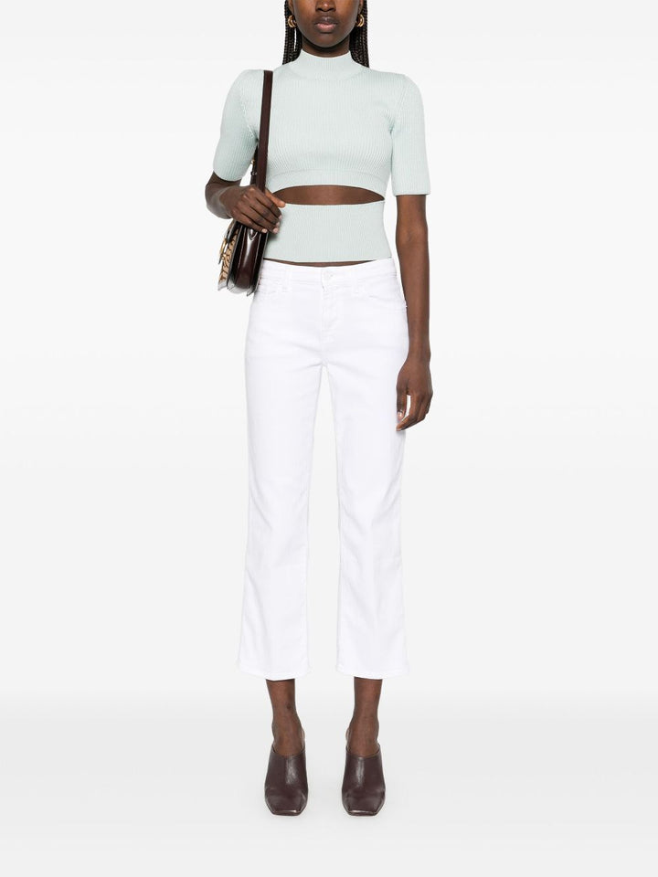 7 For All Mankind Tapered - White | 147fe0d55fdf0859197c508193681840f0e49975