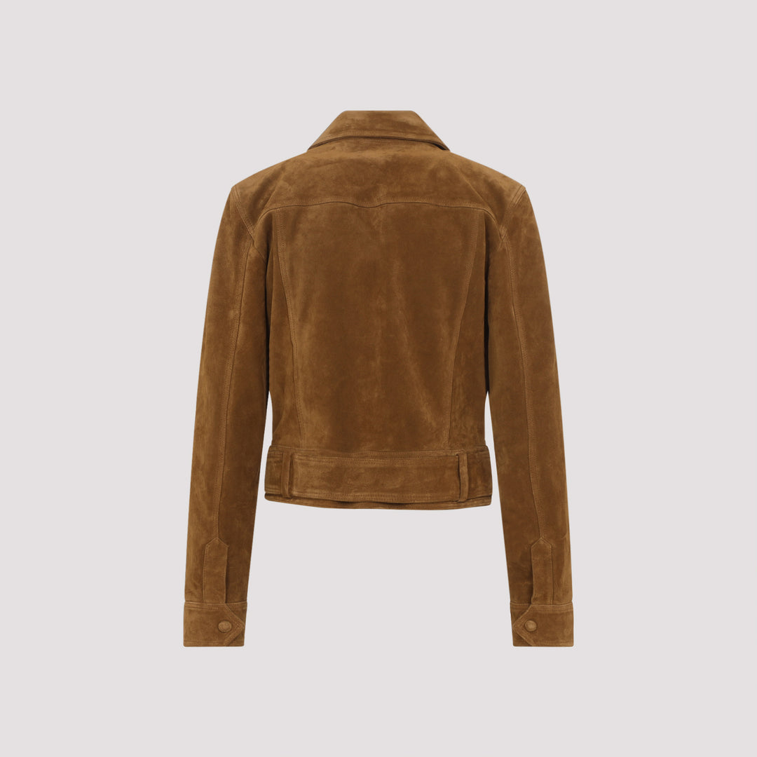 Saint Laurent Jackets - Brown | 7fb7acdf88a3d19a6c751ec205c57229c0ff0b2b