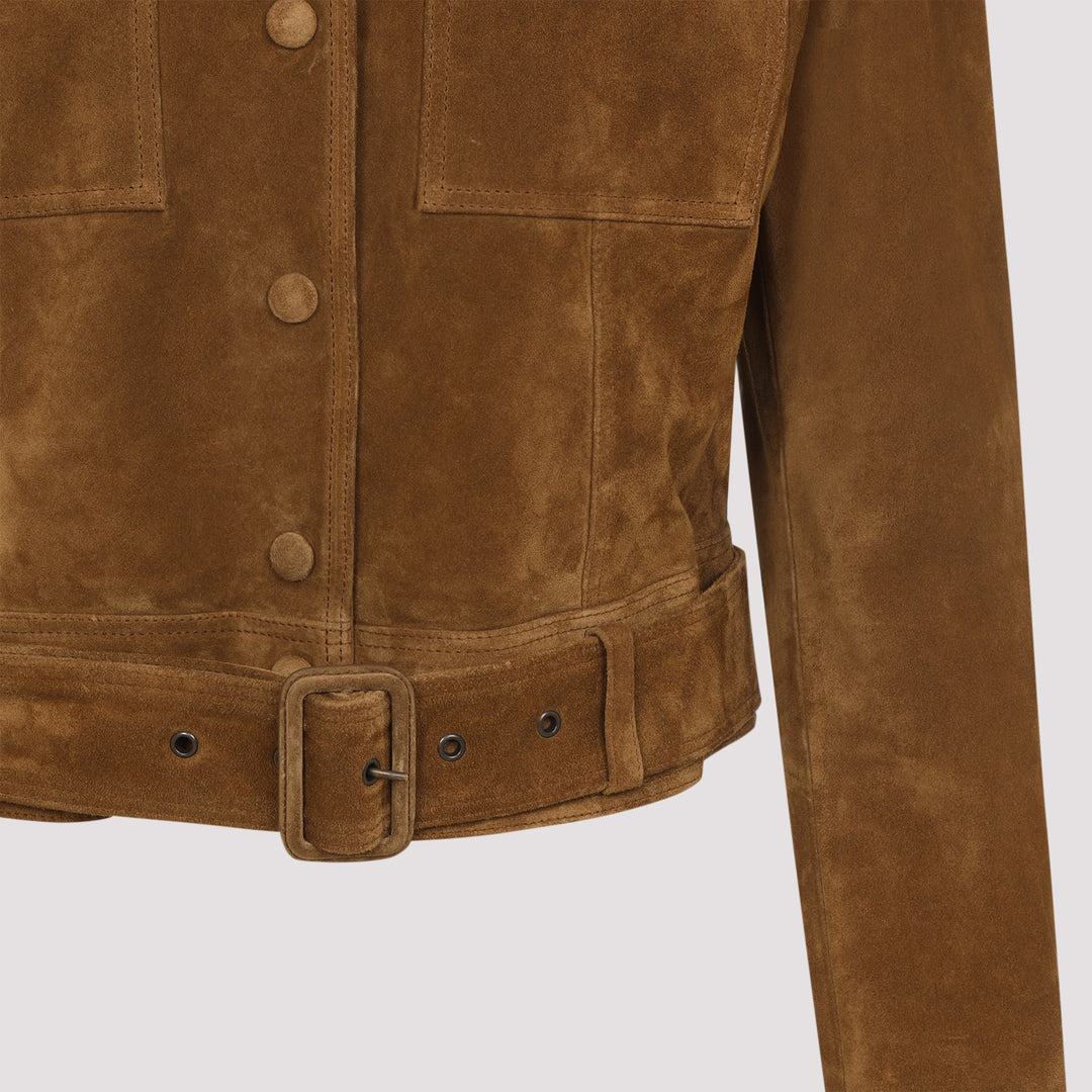 Saint Laurent Jackets - Brown | cc363a8483746c236d1735d1f3fcbc7b4488bd49