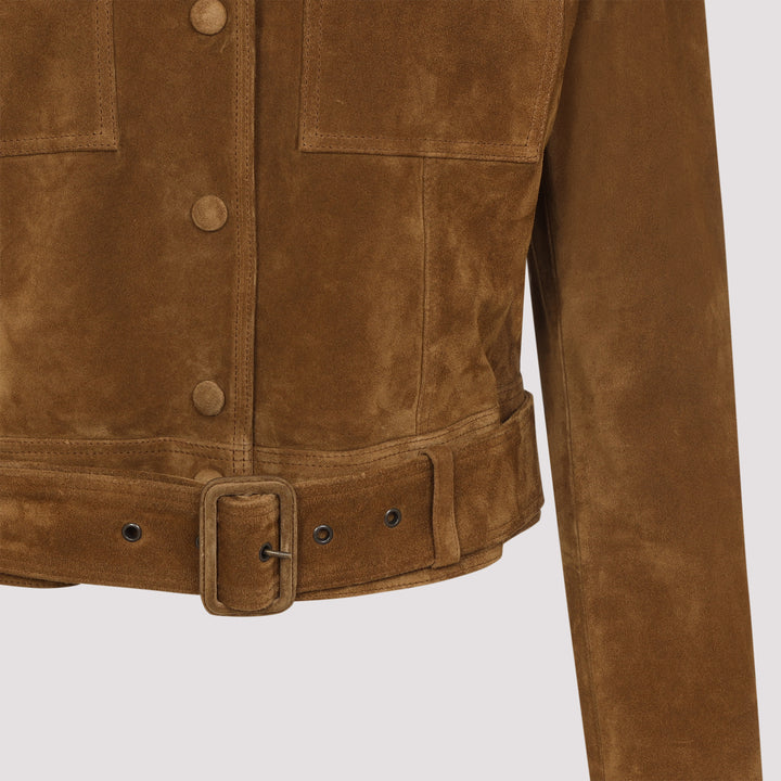 Saint Laurent Jackets - Brown | cc363a8483746c236d1735d1f3fcbc7b4488bd49