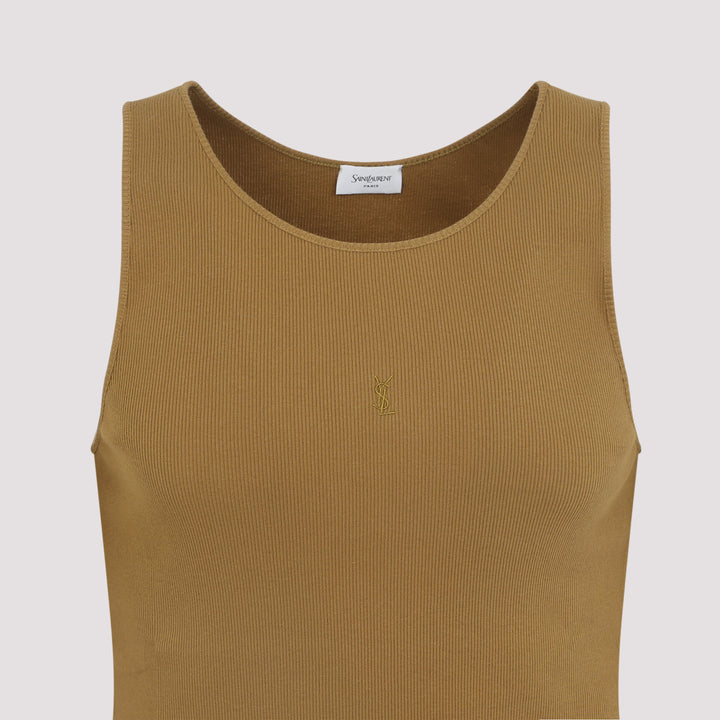 Saint Laurent Vests & tanks - Brown | d0740ea30515bec832ea7184b4f741c32a7068ab