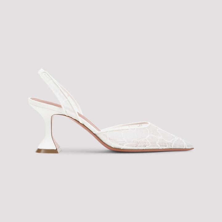 Amina Muaddi Mules - White | aced776fdcd9b93e61917044e88583b1afbf2136