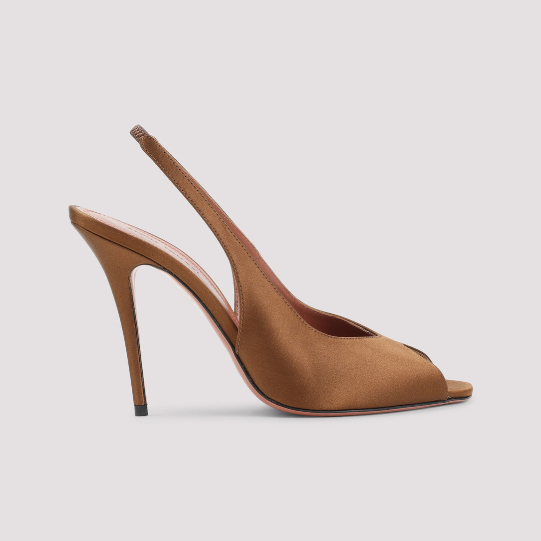 Amina Muaddi Mules - Brown | 60ec0d55bf8f422164ea5e5461da0a70207c97de