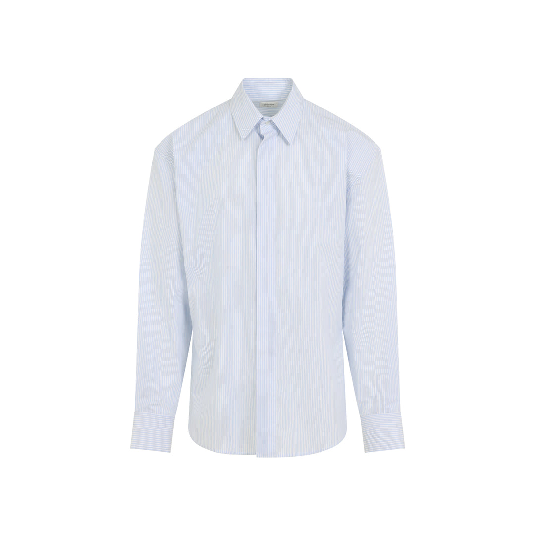 Saint Laurent Shirts - Blue | de8c36b44163df10a33f2ac214812b1eea92491d