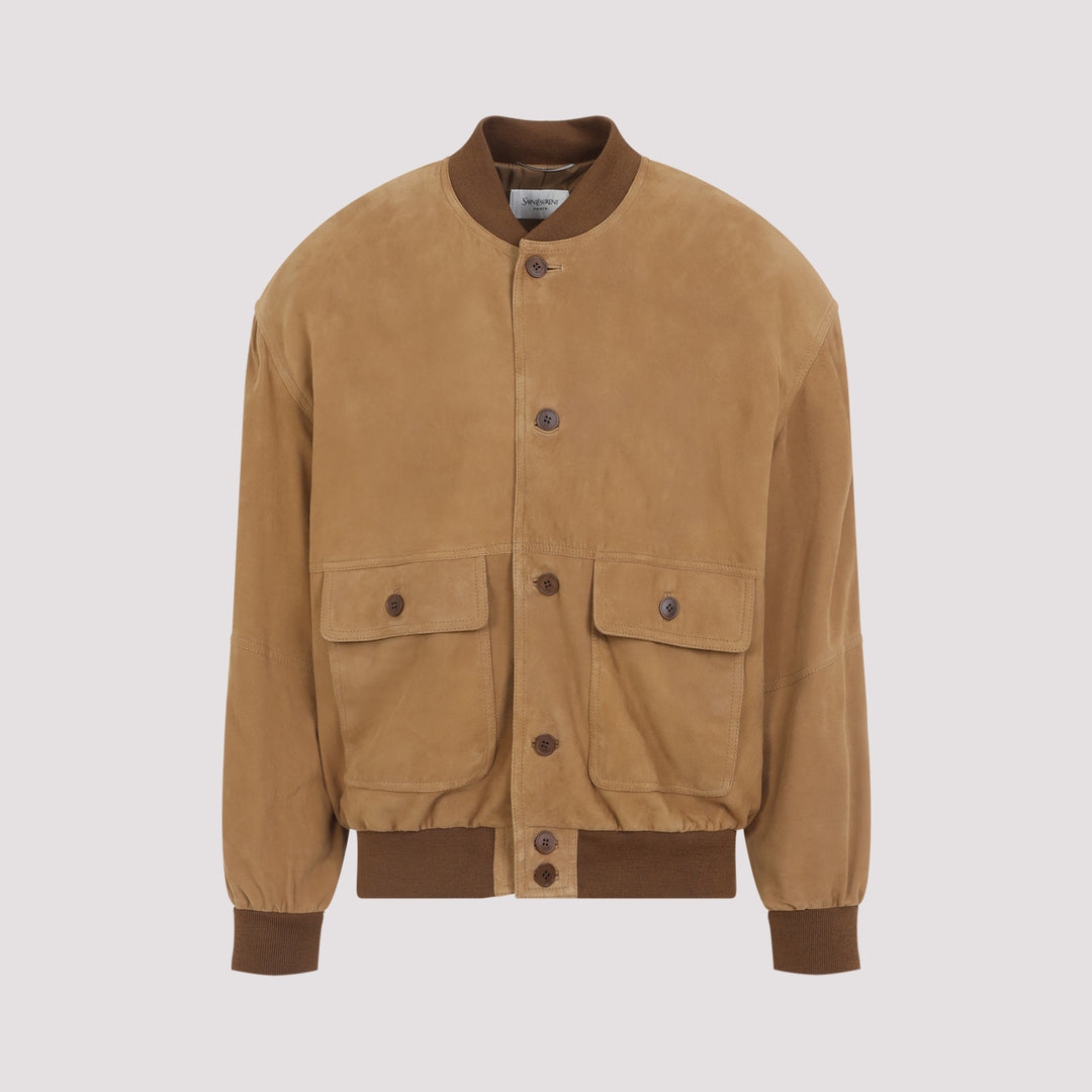 Saint Laurent Jackets - Brown | 21f2ce0f7c54a234c0ada5e4f0793c337c88a7dc