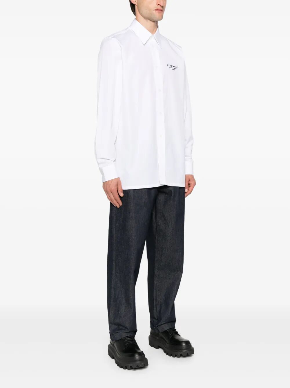 givenchy white dress shirt Givenchy button-down Cotton Shirt | White