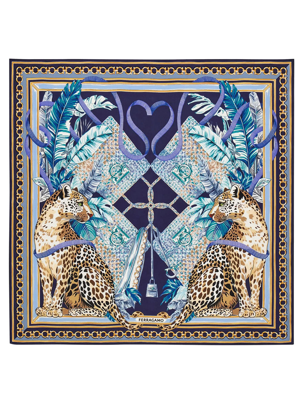 Ferragamo Foulards - Blue | acf4d22a6ad2f5e68237f63ff68ff29090db3d22