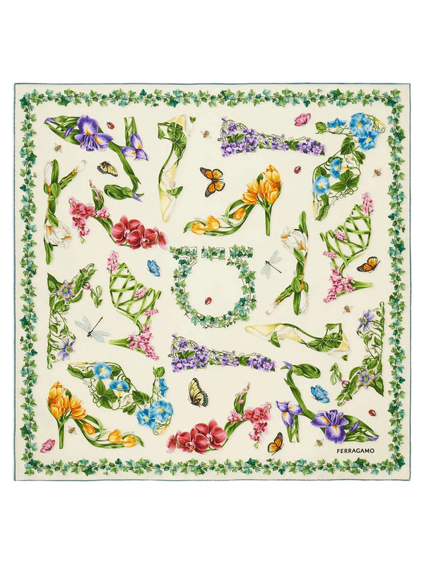 Eden Shoes Print Silk Scarf
