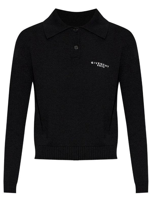 Wool And Cashmere Polo Swater