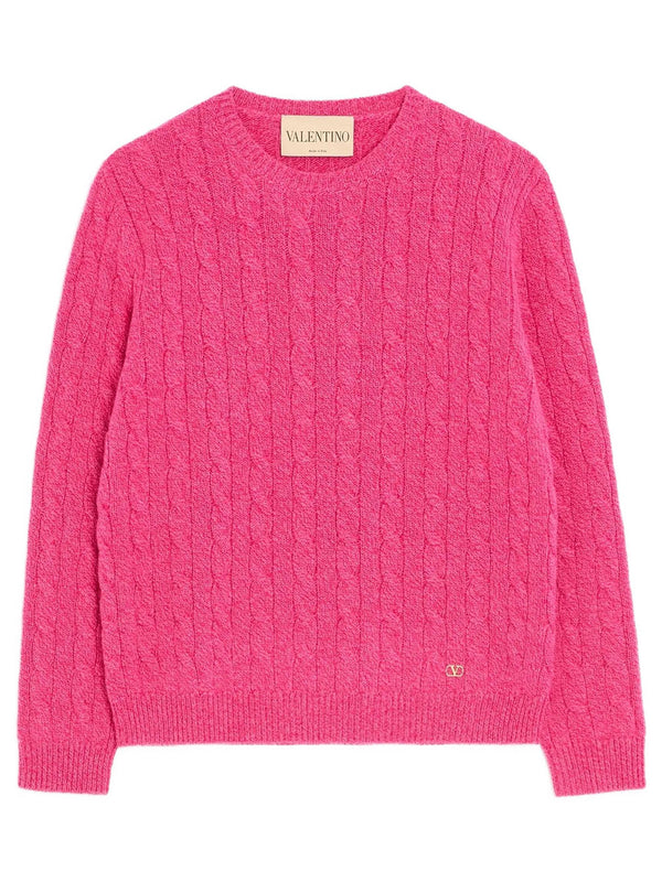 Wool MoulinÉ Cable-Knit Sweater