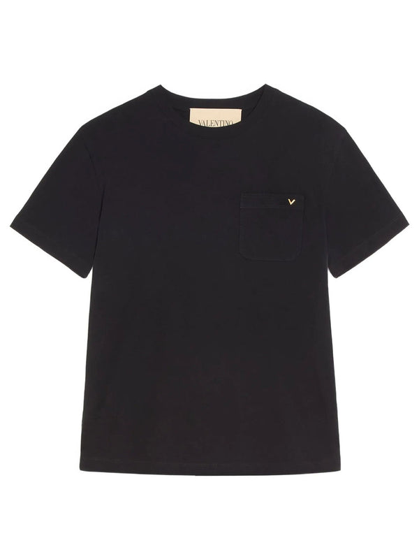 Valentino Cotton T-Shirt With Vgold
