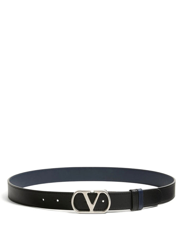 Vlogo Signature 30mm Reversible Shiny Leather Belt