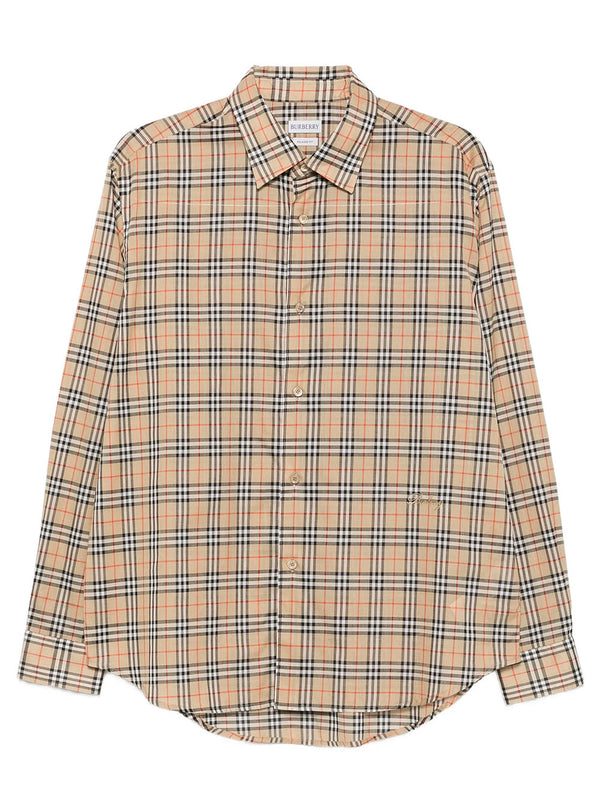 Relaxed Fit Check Cotton Shirt