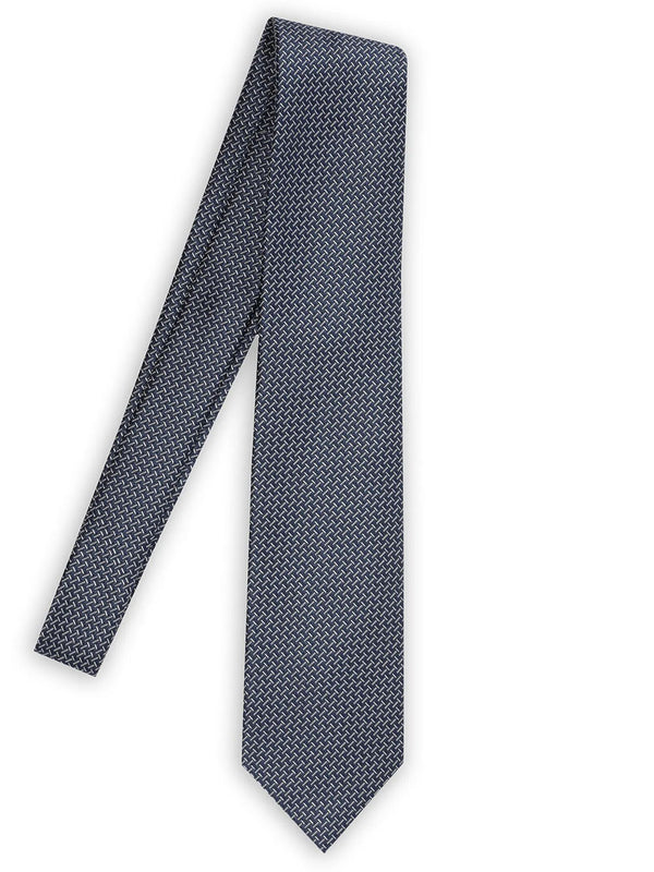 Geometric Pattern Silk Tie