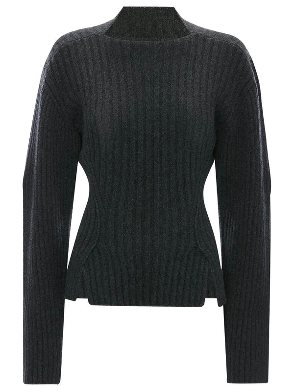 Ribbed Jumper In Merino Wool