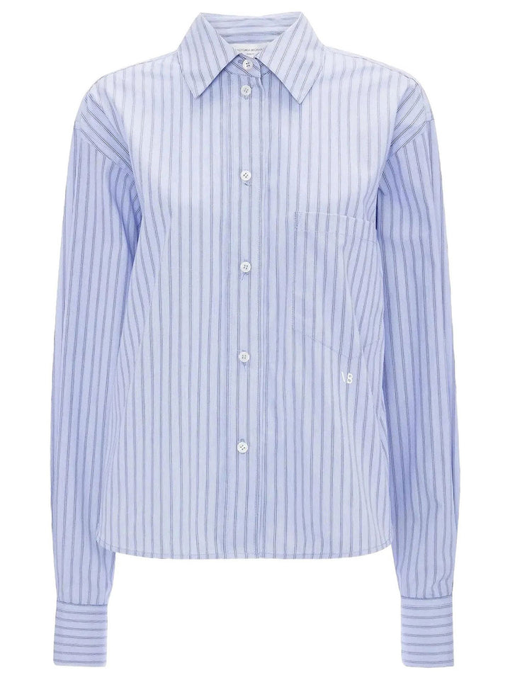 Victoria Beckham Striped - Blue | 281a52a81082bc5aa5cef86cf70a40cc09186b9b