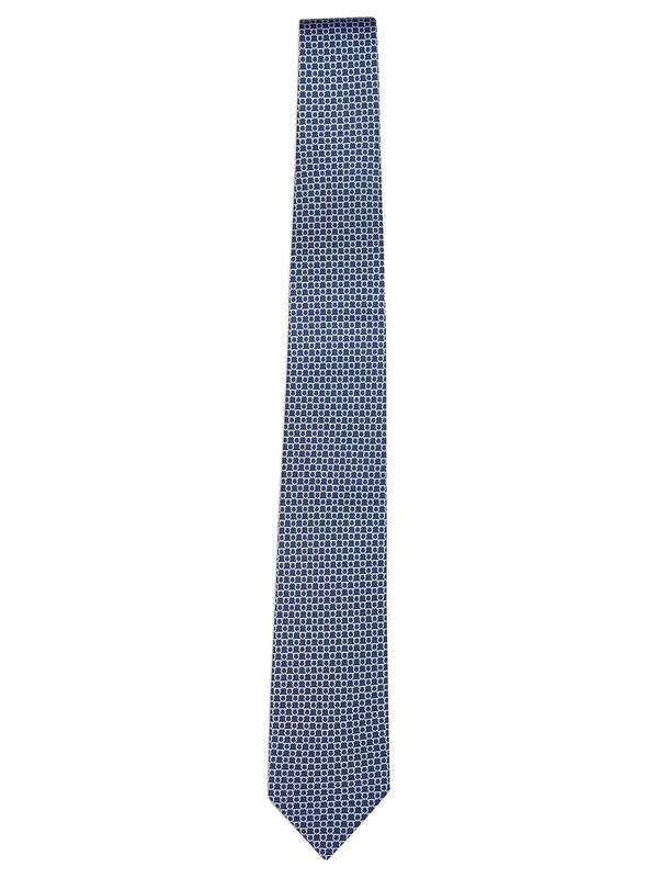 Link Print Silk Tie
