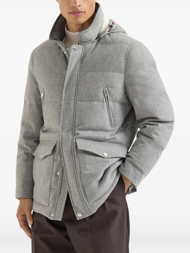 Brunello Cucinelli Down jackets - Grey | cbacbedf528769bbd3c1def4a8dfd18a8fb2fbc2
