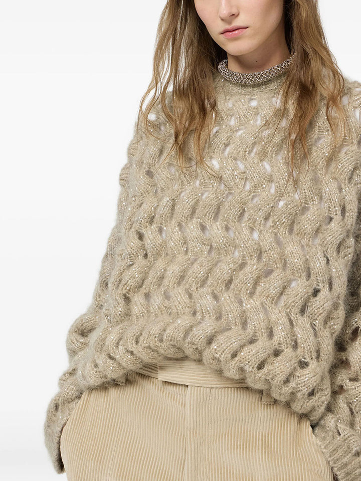 Brunello Cucinelli MAGLIA - Nude & Neutrals | d6ad99d2555ae89ebed9bf1019bc72a469e6f804