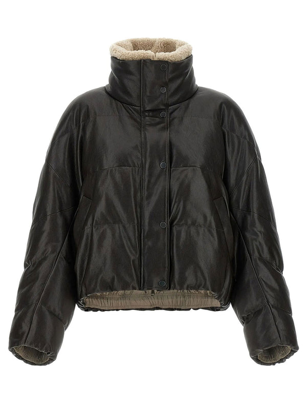 Padded Leather Jacket