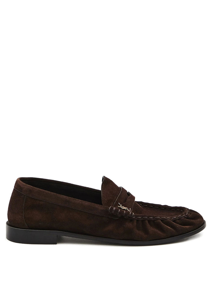 Saint Laurent Paris Loafers - Brown | f412ca2b55575b0c98975bb90ca90a448dfc6d0f