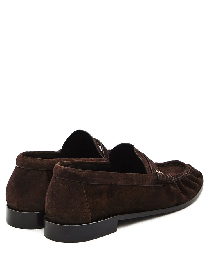 Saint Laurent Paris Loafers - Brown | c5ceb49eabc2bef260f72ce1950c1e5f0f31db40